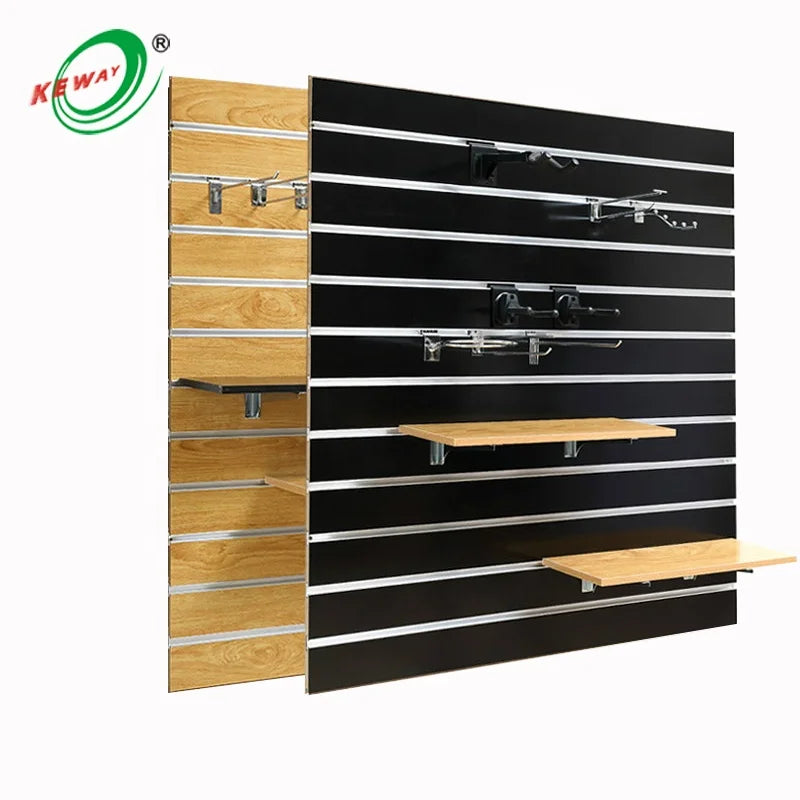Hot Sale Cheap Mdf Laminate Retail Store Slatwall Panel Mdf Melamine Board 18mm