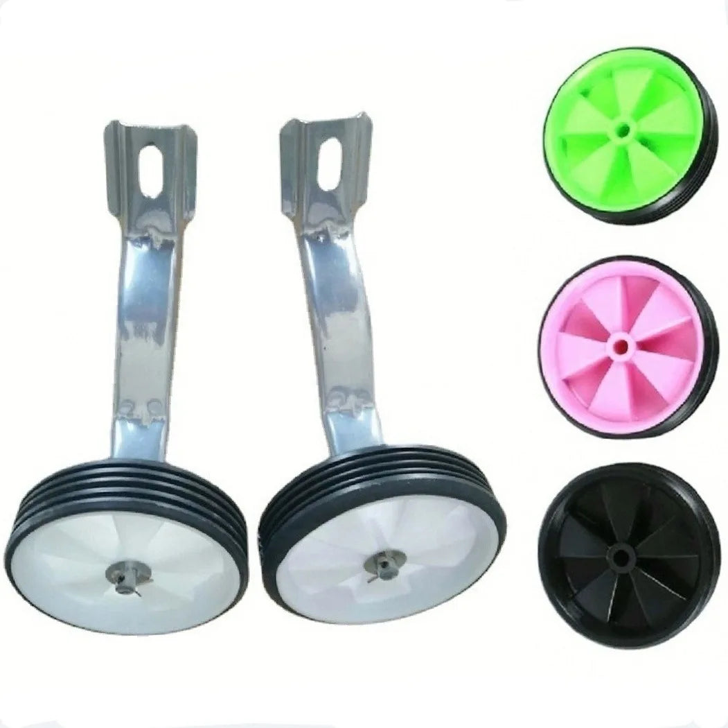 Children Ride Kids Auxiliary Wheel 12 "-20" Children's Bicycle Rubber Training Wheels with Side Wheels