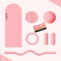 Silicone Dumbbell Home Gym Fitness Set Yoga Pilates Accessories Yoga Ball Beam Power Ring Yoga Mat