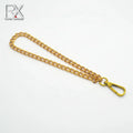 Custom Antique Brass Metal Iron Strap Dog Clasp Chain Set with Snap Hook for Handbag Chain Dog Leash Chain Dog Collar Buckle