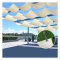 Wave Telescopic Rainproof Sail Outdoor Stretchable Canopy Gazebo Sunshade Sail Garden Retractable Awning 300D Waterproof Fabric