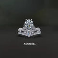 Factory Wholesale With GRA Certificate Luxury Crown S925 Sterling Silver Moissanite Ring Women Wedding Engagement Ring