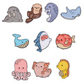 Animal Brooches Enamel Pin Whale Shark Cat Octopus Badges Hats Backpacks Custom Women Accessories Gifts for Children Wholesale
