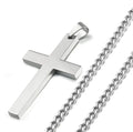 Customized Stainless Steel Cross Pendant with Bible Verses DIY Laser Engraved Necklace Factory Direct Silver Charm Pendants MegaBDM