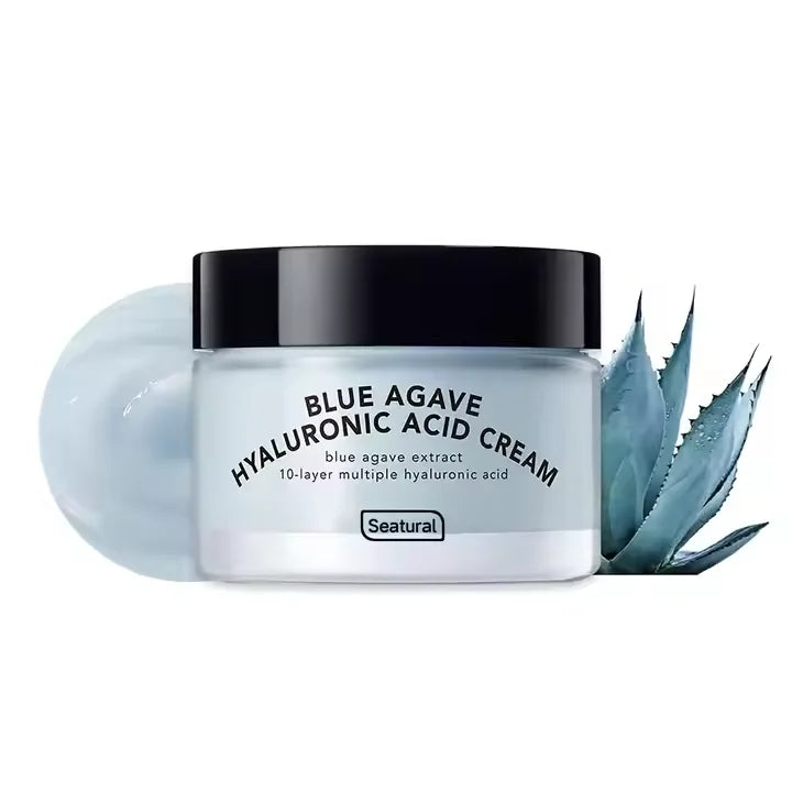 Private Label Natural Deep Hydration Blue Agave Moisturizing Face Cream Hypoallergenic Facial Moisturizer