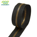 New Arrival Customized Size Long Chain Clothing Eco-Friendly Metal Anti-Brass Zipper with Fashionable Logo for Garment Wholesale