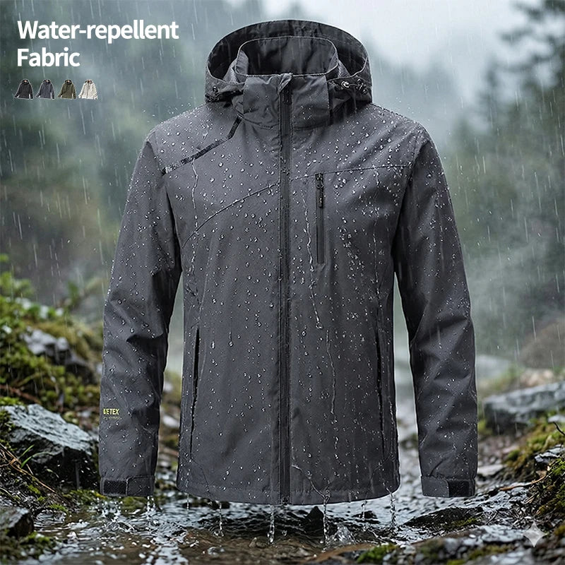 Men's Jackets Waterproof Fleece Lining Removable Hood Windproof OEM Custom Print Autumn Season Customized OEM Service