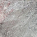 2024 French Mesh Milk Silk Lace Fabric 120gsm Sequins Chiffon Sewing Fabric for Girls for Wedding Party Dresses African Tulle