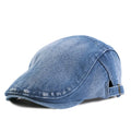 Unisex Denim Newsboy Hats Flat Ivy Gatsby Cabbie Driving Berets Hat Cotton Dad Cap for Men Women