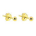 Gemnel Dainty Sphere Bead Stud 925 Sterling Silver 18k Gold Plated Women Earrings