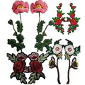 Dongguan Factory 3d Flower Embroidery Fabric Patches for Garment Decoration