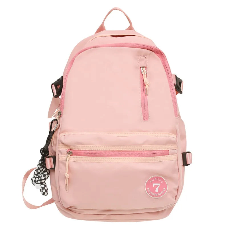 556  Backpack Simple Schoolbag Student Leisure Sports Large Capacity Travel Backpack