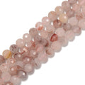 Loose Hard Cut Faceted Round Natural Gemstone Beads Wholesale Strands Red Quartz Crystal Beads for Jewelry Making 6mm 8mm 10mm
