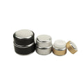 Luxury Customized 30g Opal Glass Jar with Golden Alumina Coating for Skin Care Cream and Serum