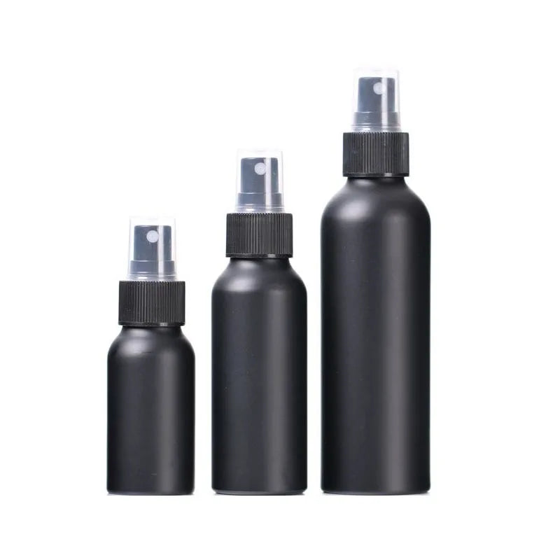 30ml 50ml 150ml 250ml Matte Black Aluminum Pump Sprayer Mist Spray Bottle for Perfume Cosmetic Essential Oil & Skin Care