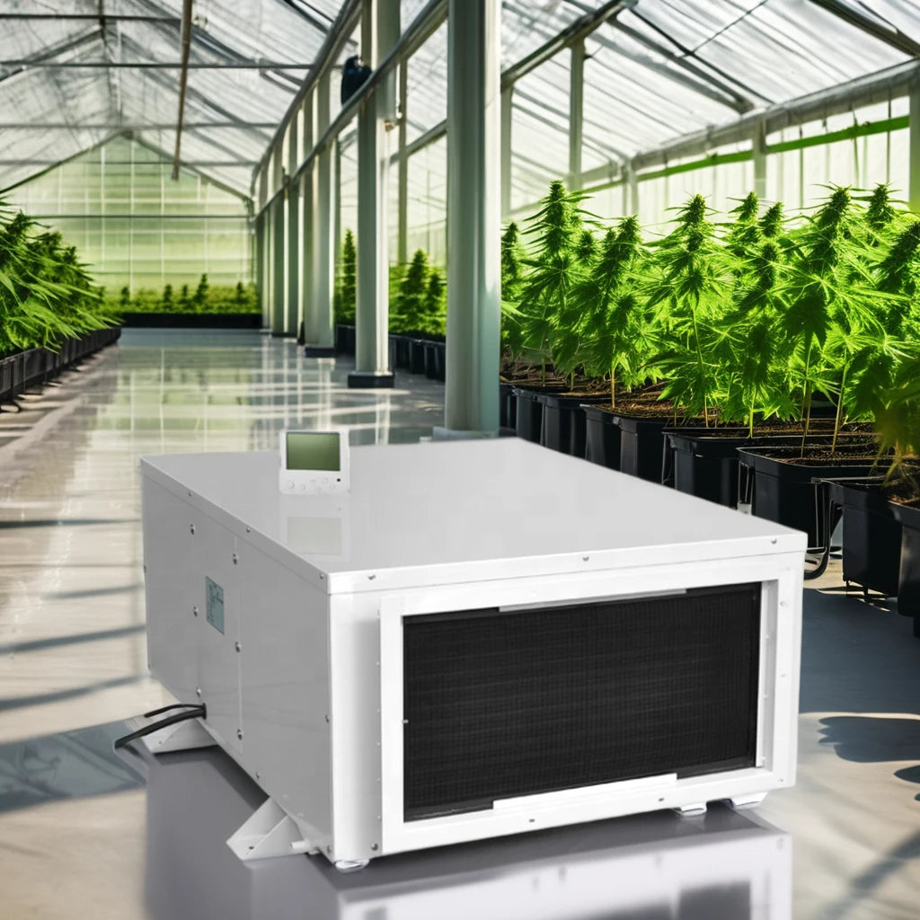 TOJJE DJDD-2481E 240L/D 500Pint/D Ceiling Mounted Dehumidifier High Efficiency  Energy Saving for Greenroom Growing Room& Pool