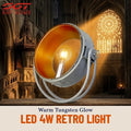 4W Retro Light DMX LED Bulb E27 Base Aluminum Construction Warm White 1800K Classic Warm Glow for Church Lighting MegaBDM