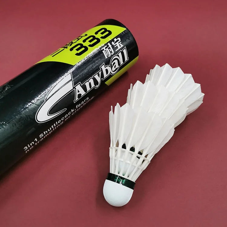 3in1 Durable Straightened Feather Hot Selling Durable Stable Duck Feather Sports air Shuttlecock Ball Cheap Badminton