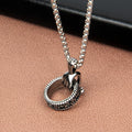 Casual Party Men's Stainless Steel Neo-Gothic Box Chain Anniversary Pendant Necklace Non-mainstream Personality Claw Ring