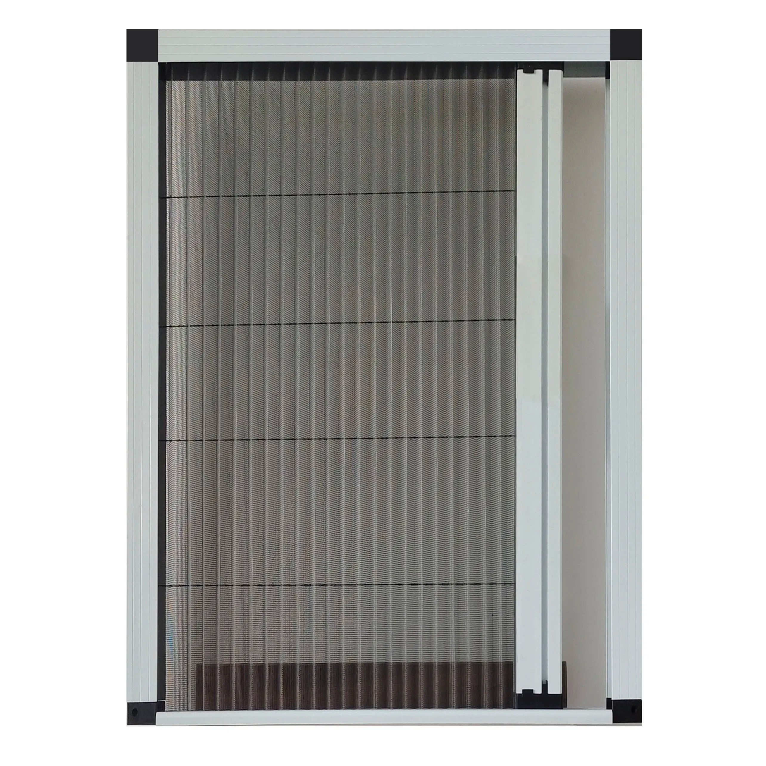 Modern Retractable Plisse Anti Mosquito Net Aluminum Frame Folding Mesh Insect Screen Window Detachable Sliding Fly Screen Door