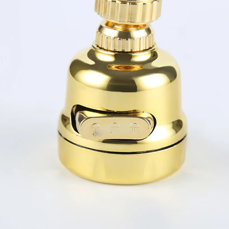 Luxury 360 Degree Rotatable Sink Faucet Aerator Anti Splash Faucet Sprayer Head 3 Modes