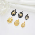 Fashion Beetle Elephant Insect Accessory Pendant Brass 14K Gold Plated Black Animal Necklace Pendant