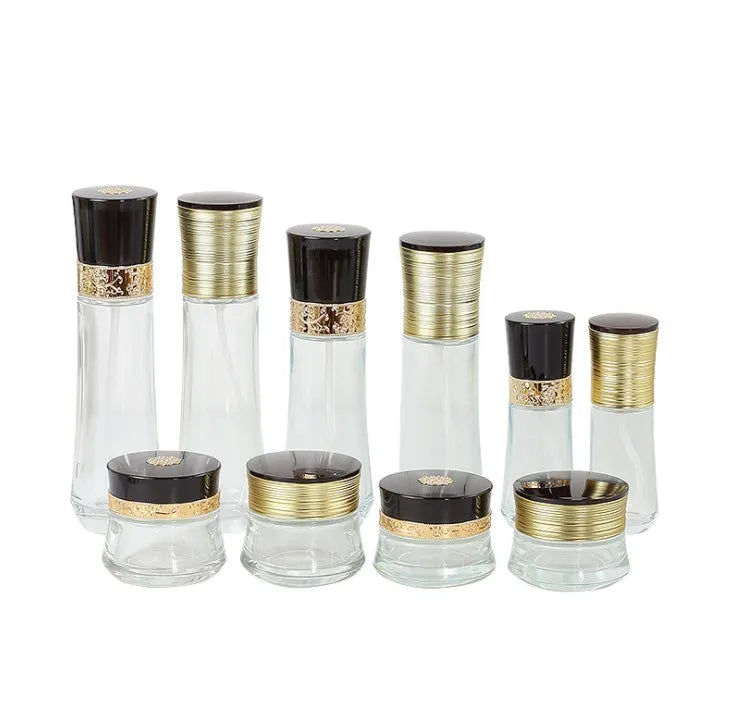Luxury Glass Spray Lotion Containers 20ml 30ml 60ml 100ml 120ml Skincare Packaging Cosmetic Sets