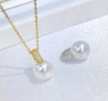 P1565 10-11mm DIY Natural  Freshwater Pearl Charm Pendant Necklace Accessory 925 Sterling Silver Jewelry for Women Without Chain