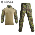 HAN WILD Wholesale Rip-resistant Fabric Forest Camouflage Clothing Wear-resistant Tactical Frog Clothing