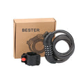Heavy Duty 12x1200mm MTB Bicycle Cable Lock Steel 5-Digit Combination Password Patent Cycling Bike Security