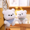 Promotion School Vest Scarf Teddy Bear Keychains Bag Charm Pendant Doll Cute Teddy Bear Plush Keychain Plush Toys Stuffed Animal