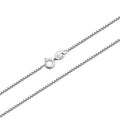 925 Sterling Silver Chain 1mm Diamond Cut Box Chain Necklace 925 Silver Chains Fine Jewelry Necklaces