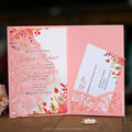 Laser Cut Paper Pocket Wedding Invitation Personalized Custom and Customized Laser Cut Birthday Invitation Cards MegaBDM
