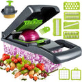 Multifunctional Kitchen Vegetable Cutter Manual 16 in 1 Mandoline Slicer Plastic Fruit Potato Vegetable Chopper Grater Slicer