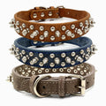 Pet Dog Collar With Spikes Leather Spiked Dog Collar with Rivet Pet Collar for Large Dogs