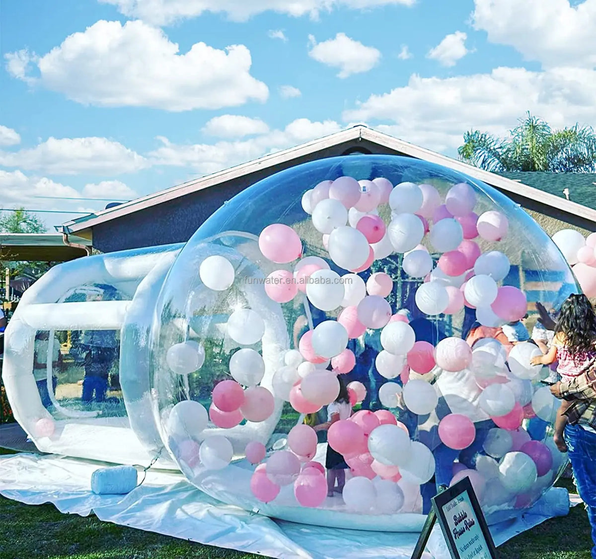 In Stock Dome Tent Luxurious Party Inflatable Bubble Tent Lodge Party Rental Bubble Balloon House