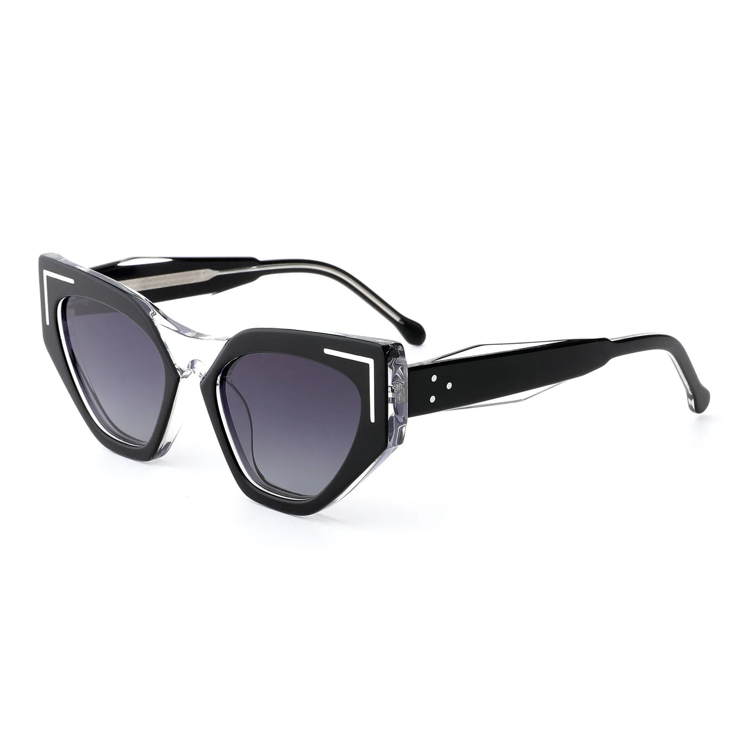 MB1491 2024 New Product Thick Woman Cellulose Acetate Sun Glasses Custom Private Label Cat Eye Polarized Sunglasses for Women