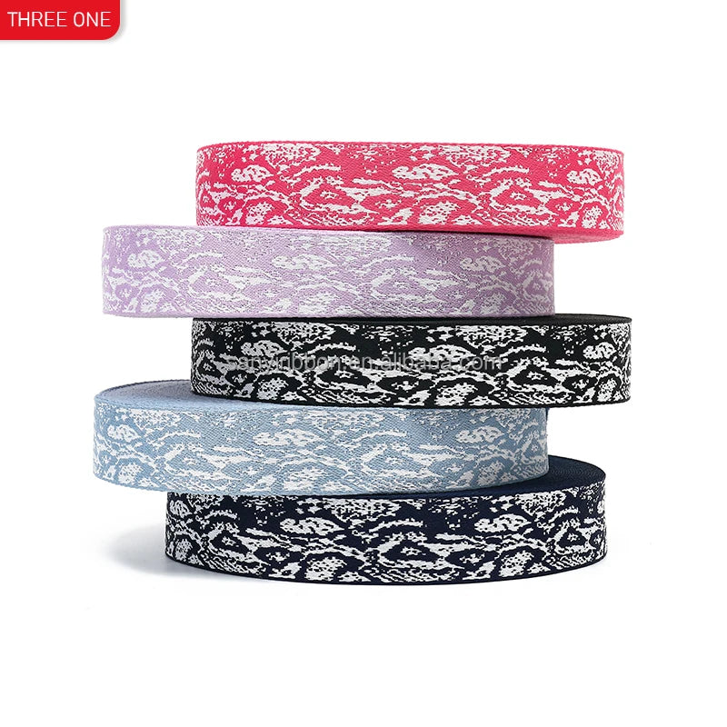 The New 50mm National Wind Webbing strap Double-sided Jacquard Webbing bag Shoulder Strap Suitcase Ribbon Web Band