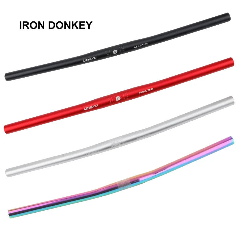 IRONDONKEY Mountain Bike Ultralight Handlebar 6061 Aluminum Alloy Bicycle 25.4mm*580 540mm Super Light Handlebar