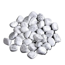 Crystals Healing Stones Howlite Tumbled Stone Gemstone White Howlite Palm Stone Howlite Tumble for Meditation