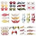 Wholesale 3D Soft Rubber PVC Decorative Sticker Electric Bike and Motorcycle Decal for Cars
