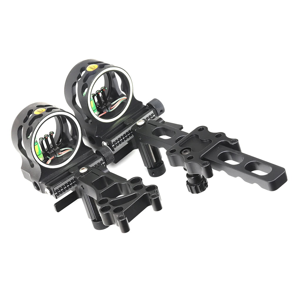 Compound Bow Long/Short Rod 5 Needle Aiming Pin Sight 4 Way Adjustable Special Sight Device Archery Bow Hunting Accessory