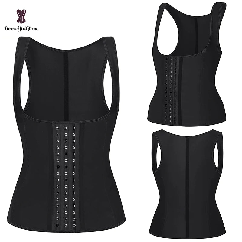 Plus Size XS to XXXXXXL 9 Steel Boned Underbust Corset Women Clothing Slimming Girdles Body Shaper With Latex