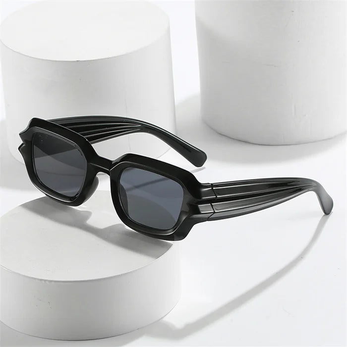 Hot Party Avant-Garde Stock Model Catwalk Show Y2k Hip Hop Punk Sunglasses Uv400 Candy Color Small Frame Rectangle Sunglasses