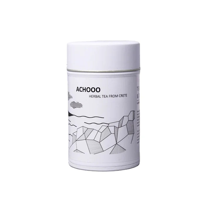Custom Printed Matte White Nice Mini Round Shape Metal Herb Spice Tin Box Cans for Tea Packing