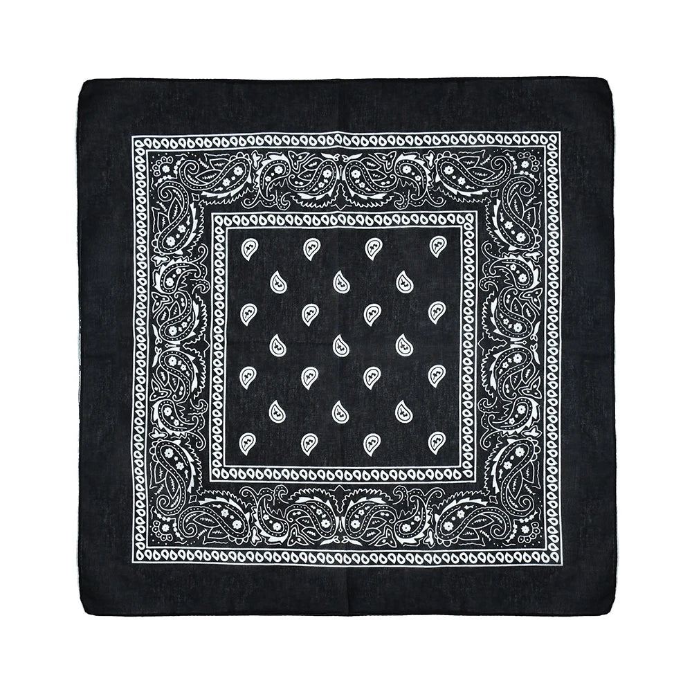 Wholesale Cashew Flower Scarf Cotton Paisley Scarf Cycling Outdoor Hip-hop Style square Towel