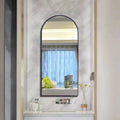 Customized Hotel Nordic Bathroom Mirror Oval Shape Creative Toilet Art Window Wall with Aluminum Alloy Frame for New Year's