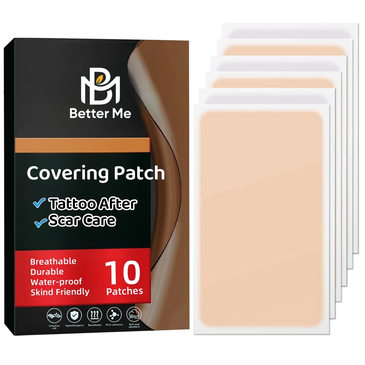 Japan Standard Ultra-Thin Waterproof Tattoo Cover up Patch Body Patches for Tattoo Cover Tape