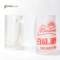 Prosub Sublimation Glass Cup Wholesale Sublimation Blank Beer Mug 16 OZ Transparent Frosted Beer Mug Sublimation Beer Mug
