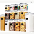 Hot-Selling Food-Grade PP Storage Box Transparent Plastic Square Jar Kitchen Fresh-Keeping Grain Storage Cross-Border New Style